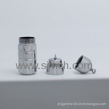 Simeiyue stainless material e-cig bottle Vcan,ecig containor V-CAN